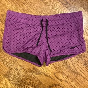 Purple Nike Jersey Shorts